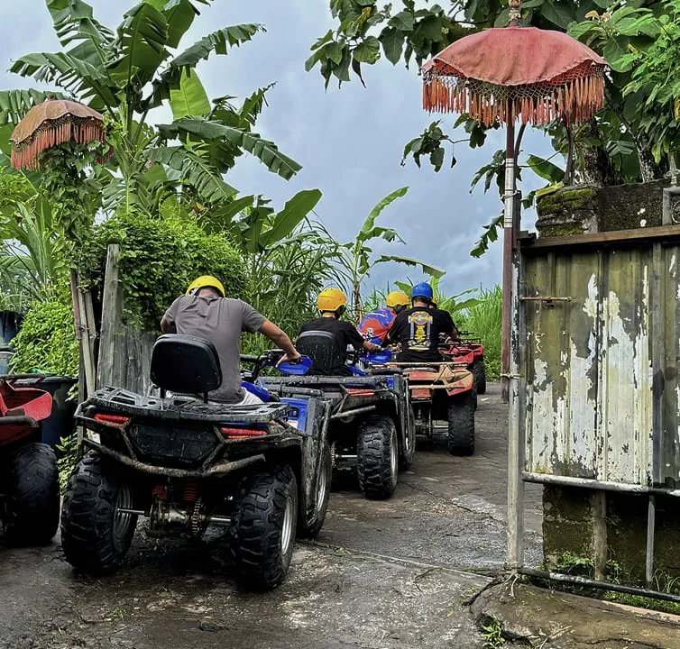 Quad bikes parking