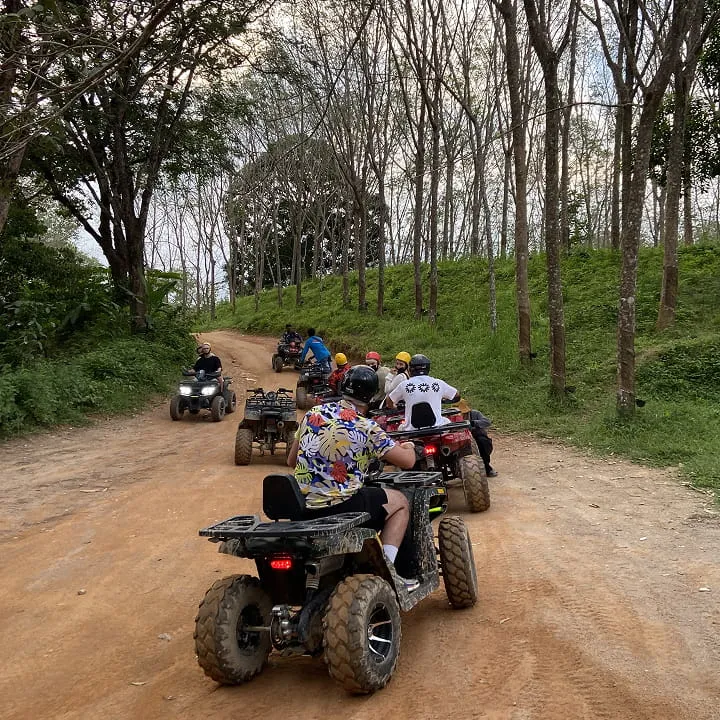 People on quad bikes